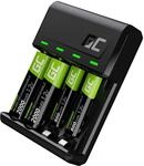 Green Cell VitalCharger Ladeger&auml;t + 2X 2000mAh + 2X 800mAh f&uuml;r NI-MH AA AAA R6 R03