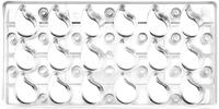 Ibili 799300 Lagrima Backform Praline magnetisch Polycarbonat klar 30 x 14 x 2 cm