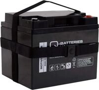 Q-Batteries AGM Rollstuhl Scooter Batterie mit Tragegurt 12V 50Ah