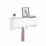 Relaxdays Wandgarderobe, 5 Haken, mit Stauraum, BxHxT: 30x78x20 cm, modern,...