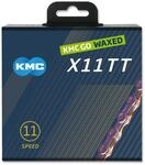 Fahrrad Kette, KMC Fahrradkette,TT11 NEOCHROME WAXED, 1/2" x 11/128", 118 Glieder,