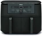 Ninja Hei&szlig;luftfritteuse MAX Dual Zone, 2 Schubladen, 9,5 L, 6-in-1, Kochen ohne &Ouml;l,