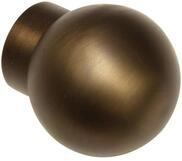 Gardinia Endknopf, Metall, Bronze, 0.1, 2, &Oslash; 25 mm