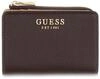 Guess Damen Kartenetui Melody SLG Zip Arnd Card Case Braun