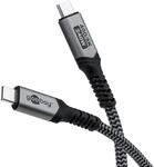 goobay USB 4 Kabel/USB-C Schnellladekabel 240 Watt 40 Gbits Datentransfer f&uuml;r...
