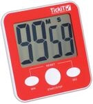 TickiT 92077 Jumbo Timer - Red - Digital Timer with Large Display Stand and Magnet