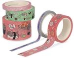 LEGAMI - 5er Set Papierklebeb&auml;nder,Tape by Tape, Kitty, bunt, zum Kleben,...