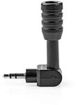 Nedis MICMJ100BK Kabelgebundenes Mikrofon | Mini | Steckmontage | 3,5 mm |...