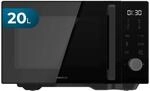 Cecotec Mikrowelle ohne Drehteller Proclean Flatbed Inverter Pro Black, 20L 