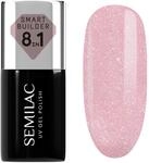 Semilac UV Nagellack Smart Builder 805 Glitter Dirty Nude Rose 7 ml &ndash; Staubiges