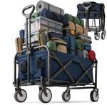 Relaxdays Bollerwagen, faltbar, 100 kg, Teleskopgriff, Oxford-Gewebe,...