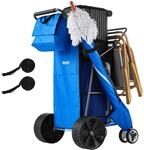 VEVOR Strandwagen mit Vollgummir&auml;dern (10 Zoll), Faltbarer Strandtrolley mit