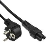 InLine 16657D Netzkabel f&uuml;r Notebook, Schutzkontaktstecker gewinkelt auf 3pol