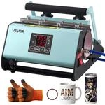 VEVOR Tassenpresse Becherdruckmaschine Mug Sublimationspresse 887ml Gr&uuml;n, inkl.