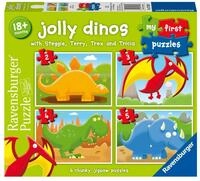 Ravensburger - Mein erstes Dinosaurier-Puzzle | 1-Jahres-Puzzle mit 4 Teilen 2-3-4-5