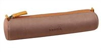 Rhodia 319002C Schlamperm&auml;ppchen rund, 21,5x5,5cm Kunstleder Elfenbein