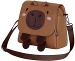 Oh My Pop! Capybara-Kawaii Tasche-Rucksack, Brun, 24 x 22 cm