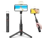 Moman Q12S Selfie Stick Stativ, 77cm Aluminium Handy Stativ Tragbar Stativ