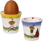 Eierbecher Set - Der kleine Yogi