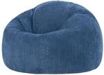 Icon Kingston Sitzsack Cord mit F&uuml;llung, Blau | In Deutschland Hergestellt,...
