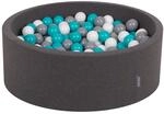 KiddyMoon B&auml;llebad 90X30cm/200 B&auml;lle &empty; 7Cm B&auml;llepool Mit Bunten B&auml;llen F&uuml;r