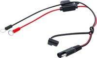 BGS 63506-1 | Batteriepolklemmen mit Flachstecksicherung | f&uuml;r 63506 | Rot / Schwarz