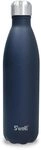 S'well Wiederverwendbare Wasserflasche aus Edelstahl, 750 ml, Azurit, dreifach