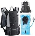 VEVOR Trinkrucksack 8 L isolierter Rucksack mit 2 L TPU-Wasserblase Laufrucksack