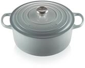 Le Creuset Signature Runder Br&auml;ter aus Gusseisen, 28 cm, 6,7 Liter, Sea Salt