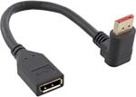 InLine&reg; DisplayPort 1.4 Adapterkabel ST/BU, 8K4K, nach oben gewinkelt,...