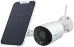 Reolink 2K &Uuml;berwachungskamera Aussen Akku Argus Eco mit Solarpanel, Kabellose Solar