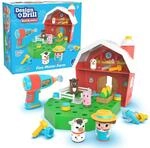Learning Resources Design & Drill Schrauberkumpel Scheune, Bauernhof-Spielzeugset mit