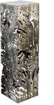 Casablanca S&auml;ule Flora aus Glas und Metall - bronzefarben - antikfinish -...