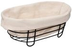 5five Korb aus Stahl, 28 cm, Beige, Schwarz
