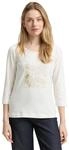 TOM TAILOR Damen Langarmshirt mit Print