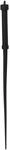 Bad Kitty Silikon-Peitsche schwarz 60 cm &ndash; flexible Singletail Whip f&uuml;r pr&auml;zise