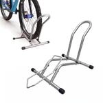 Relaxdays Fahrradst&auml;nder, 16&ndash;29 Zoll, Reifenbreite bis 10,5 cm, Silber |...