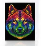 DIAMOND DOTZ 2594370 Original 5D Diamond Painting Set, Neon Wolf, mit...