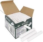 Westcott Kreide 100 St&uuml;ck Weiss | Vorteilspack Tafelkreide mit 1,2cm ⌀ in