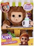 Little Live Pets My Baby Monkey Mango with Bottle - Cuddly and Soft Interactive
