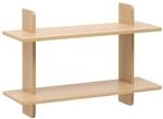 5 five simply smart 5five - fixy wandregal mit 2 Ebenen, 19 x 60 cm, beige