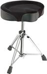 K&M 14039 Drummersitz mit Drehspindel Schwarz - Stahl, edler Samtbezug - flexibler