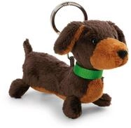 Schl&uuml;sselanh&auml;nger Dackel 10cm - braun - Treuer-Begleiter f&uuml;r Rucksack oder...