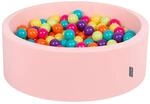KiddyMoon B&auml;llebad 90X30cm/300 B&auml;lle &empty; 7Cm B&auml;llepool Mit Bunten B&auml;llen F&uuml;r