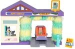 Bluey Waschtunnel-Set enth&auml;lt eine Exklusive Figur; Drehen Sie die B&uuml;rsten, f&uuml;llen