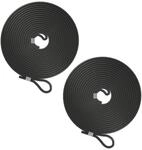 Relaxdays Gummiseil 2er Set, Auto, Kofferraum, 7,5m, Expanderseil, Schlaufe,
