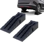 Relaxdays Auffahrrampe, 2 St&uuml;ck, PKW & SUV, Bis 1,5t, schwarz | Reifenbett