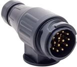 UNITEC Stecker 13-polig, Kunststoff, Schraubanschluss mit Zugentlastung,