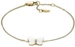 FOSSIL Damen Edelstahl mit Karabinerverschluss schmales Kettenarmband