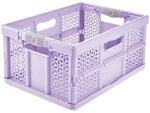 keeeper lea Profi-Klappbox, 32 l, 48,5 x 35 x 23,5 cm, Soft Purple | Soft-Touch